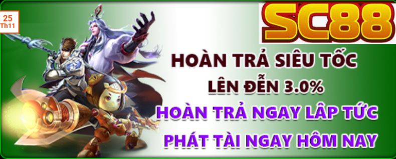 SC88 Hoàn Trả Siêu Tốc 3% – Giải Pháp Tối Ưu Vốn Cho Người Chơi